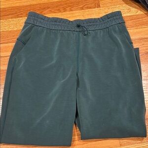 Dark Green cropped wide leg pants